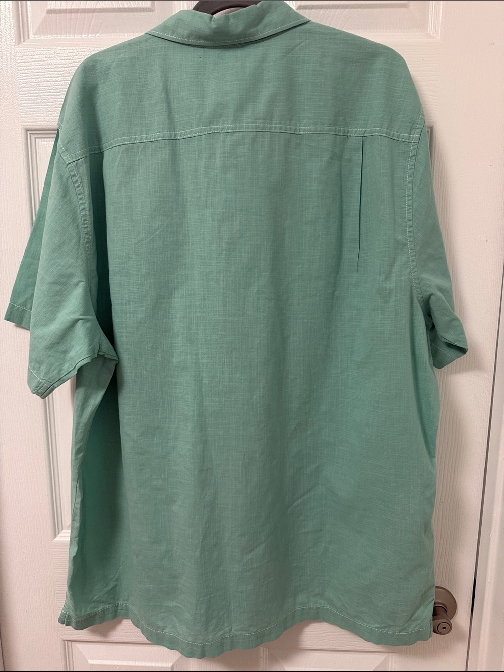 Tommy Bahama Aqua/Green Short-Sleeve Button-Down Shirt 100% Cotton - size XL - Picture 8 of 12